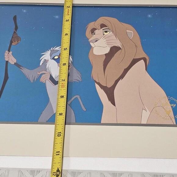 Vintage 1995 The Lion King 11x14 Lithograph Disney Store Exclusive SIMBA RAFIKI - Picture 6 of 8